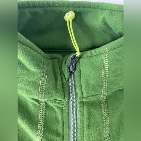 LULULEMON ATHLETICA Women's Green Zip Up Fitting Yoga Long Sleeve Jacket Small - Picture 5 of 7
